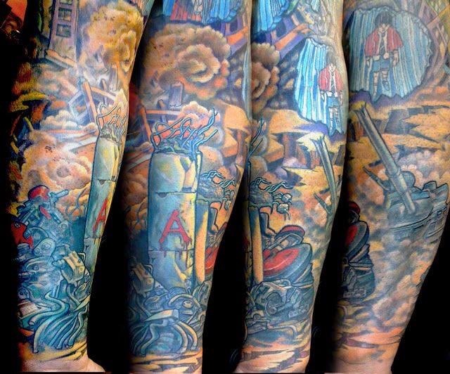 Joe Peacock's "Akira" tattoos.